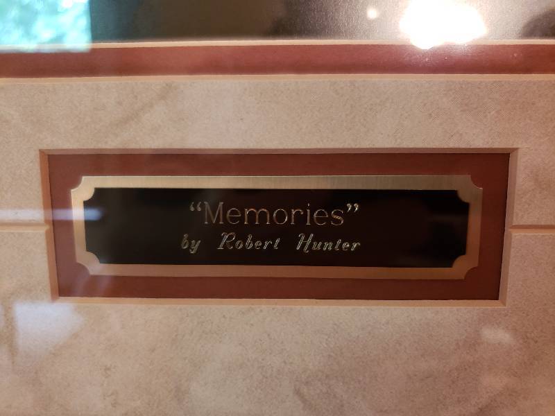 lot 10 image: Memories by Robert Hunter Framed and Matted Print