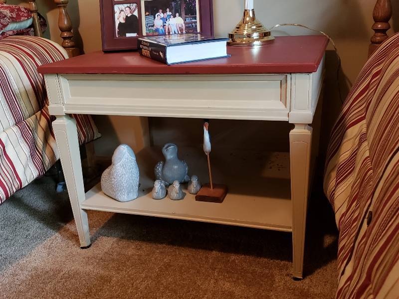lot 24 image: Painted Occasional Table  Night Stand  Coffee Table