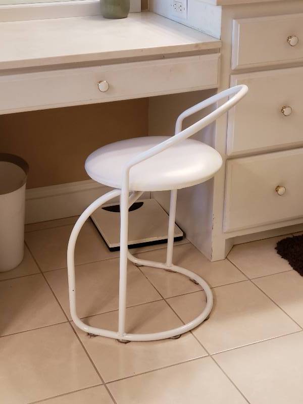 Padded Metal Make Up Vanity Chair St Cloud High End