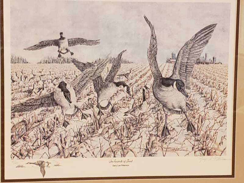 lot 48 image: Gary Lee Peterson In Search of Food Signed and Numbered Print with Remarque