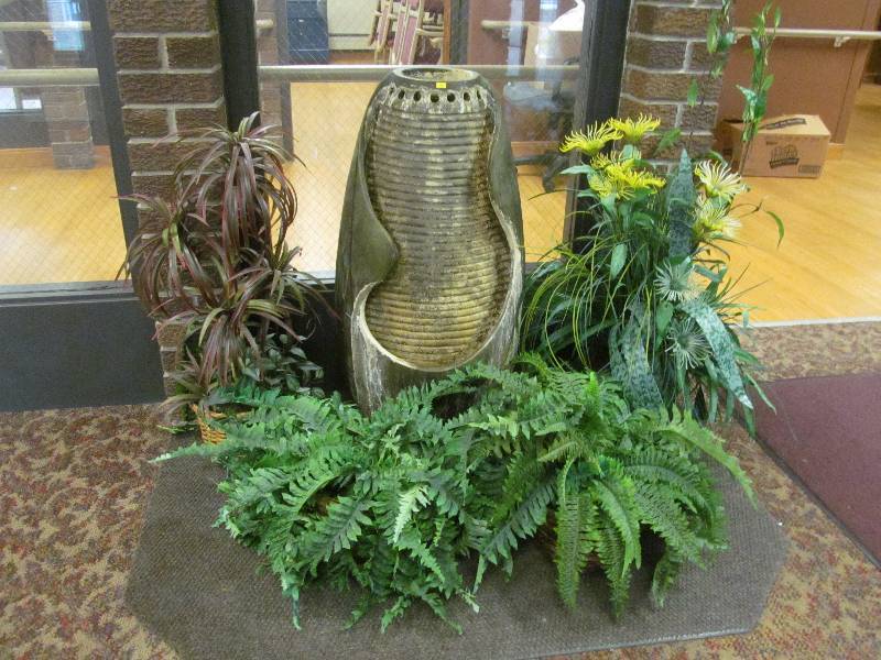 lot 72 image: Water Feature with Foliage
