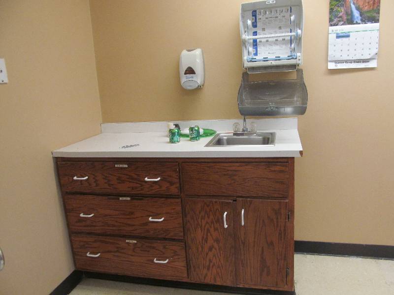 lot 97 image: (Meeting Room) Sink with Doors, Drawers-soaptowel dispenser