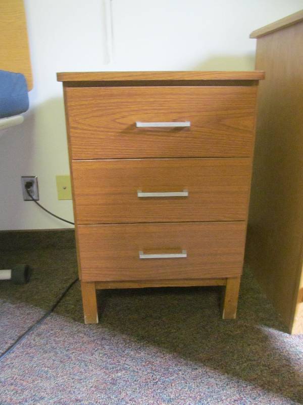 lot 203 image: Rm 31- Nightstand-(3 drawers)