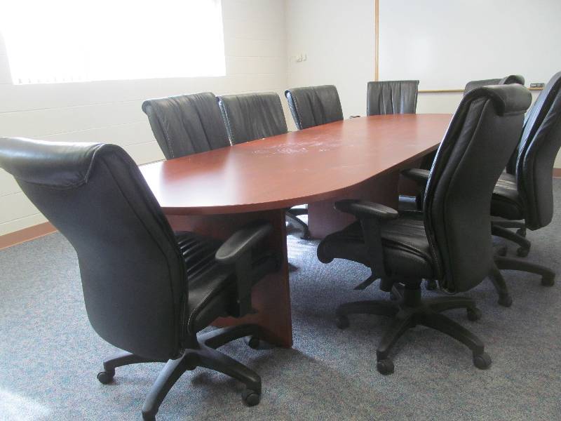 lot 506 image: B2- conference table and 12 adjustable chairs (12x48)