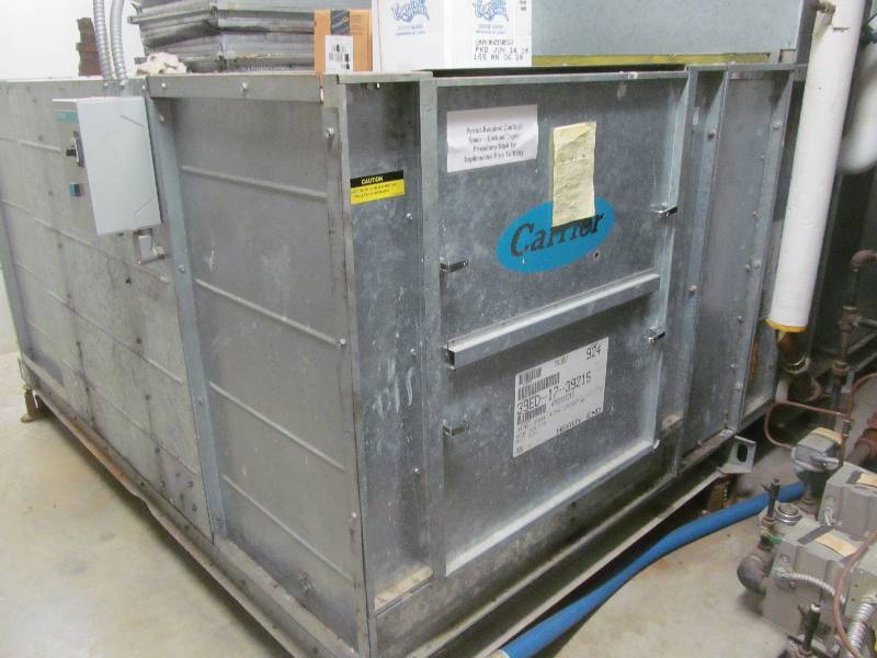 lot 537 image: Basement #2-Carrier air exchanger-York AC unit(outside) Siemans