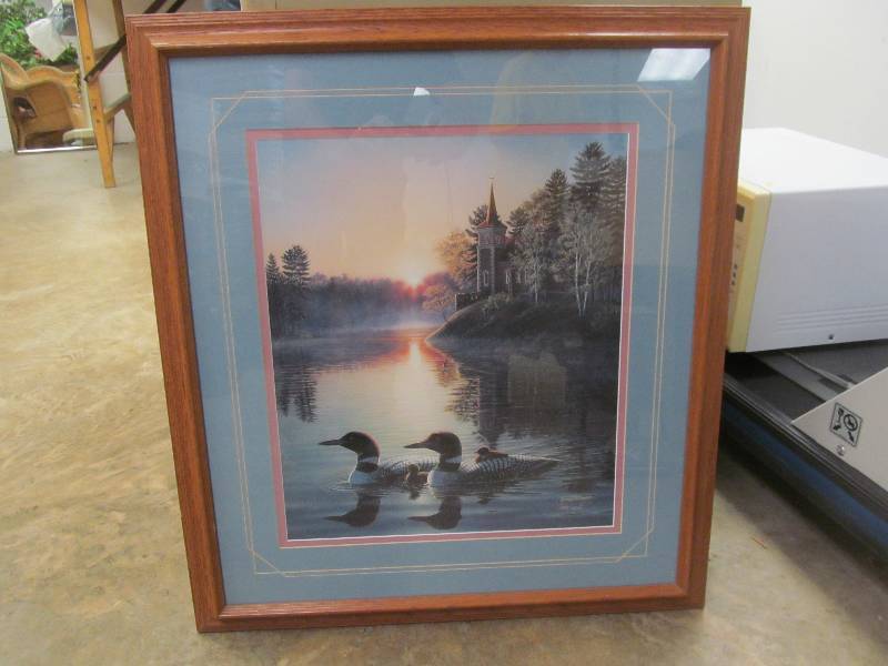 lot 607 image: Loons Print