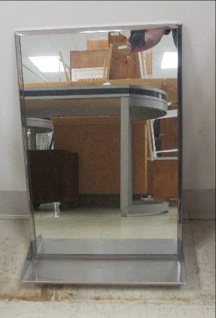 lot 622 image: Mirror with Stainless tray