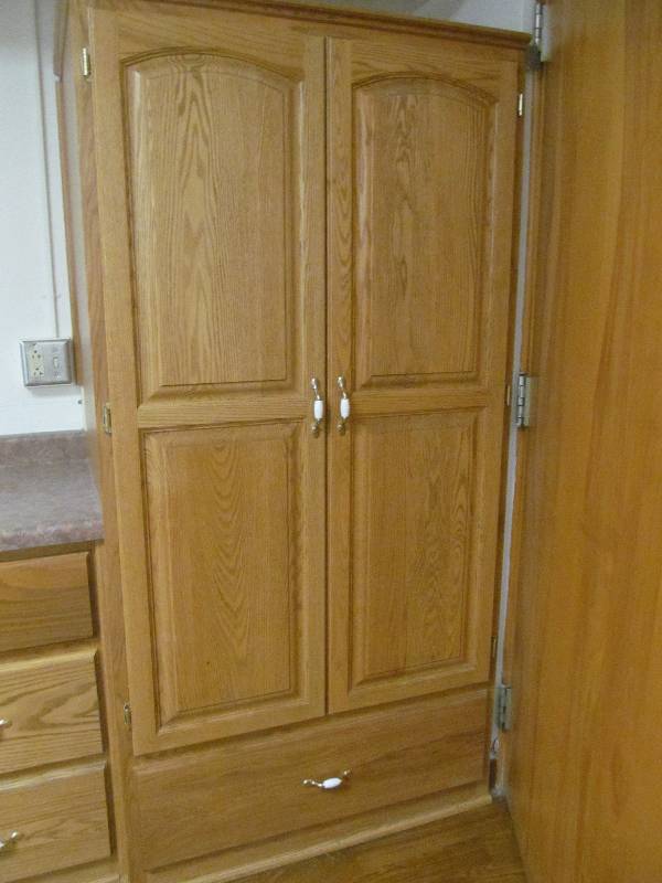 lot 689 image: Rm 11- Wardrobe Cabinet- Solid Wood
