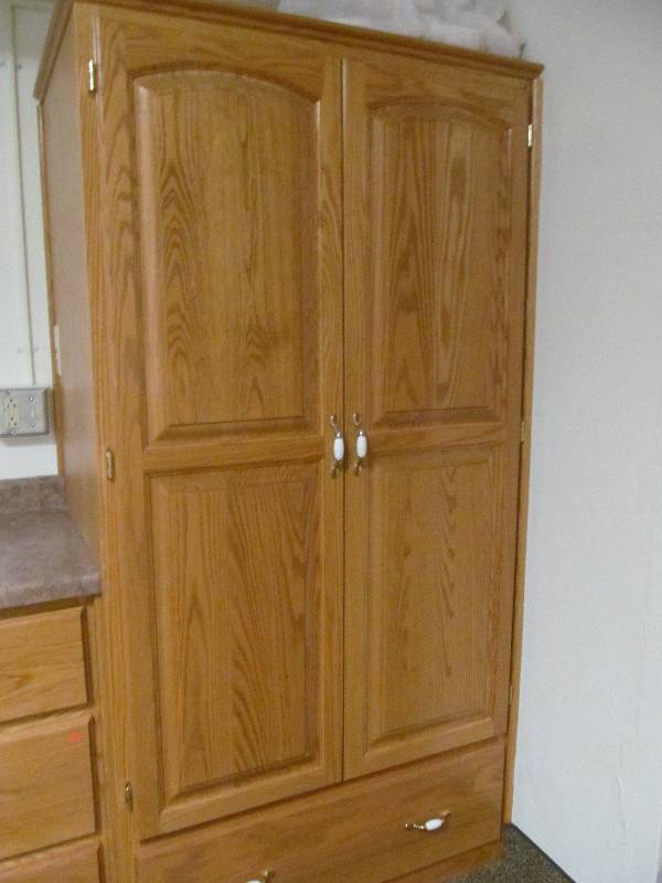 lot 709 image: Rm 9-Wardrobe Cabinet-Solid Wood