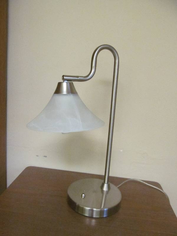lot 716 image: Office-Table Lamp-Frosted shade