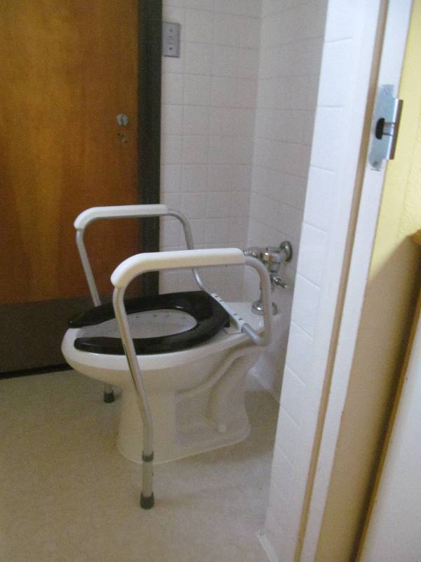 lot 731 image: Rm 6-Bathroom handrail, towel dispense, toilet