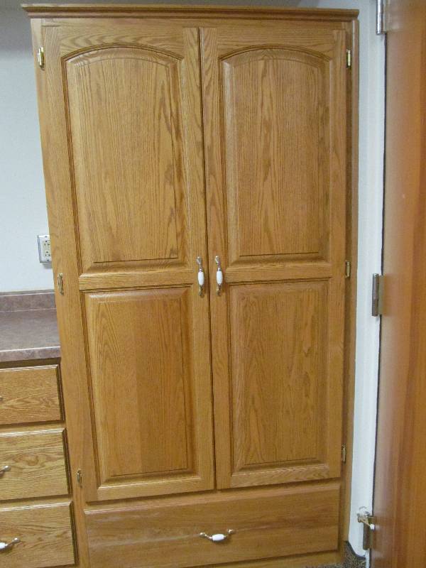 lot 743 image: Rm 4-Wardrobe Cabinet-Solid Wood