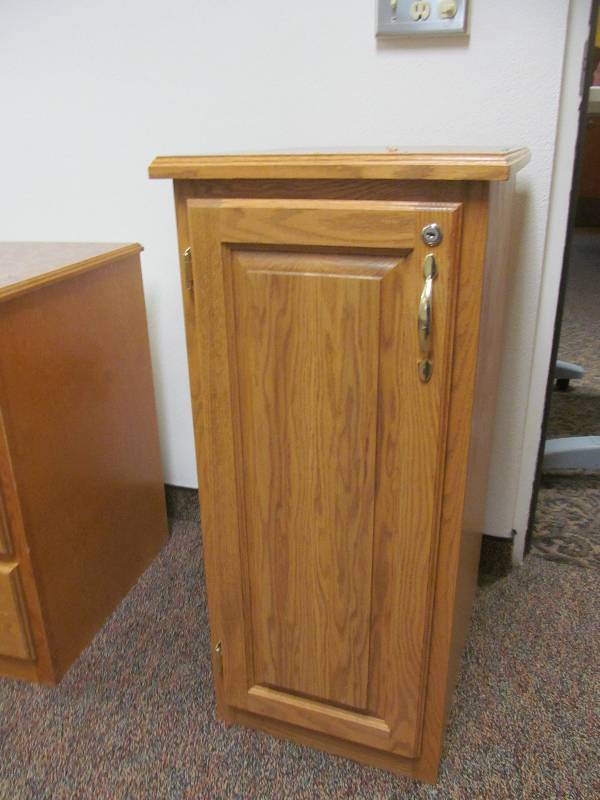 lot 749 image: Room 3- Floor Cabinet leaf design (17x22x36)