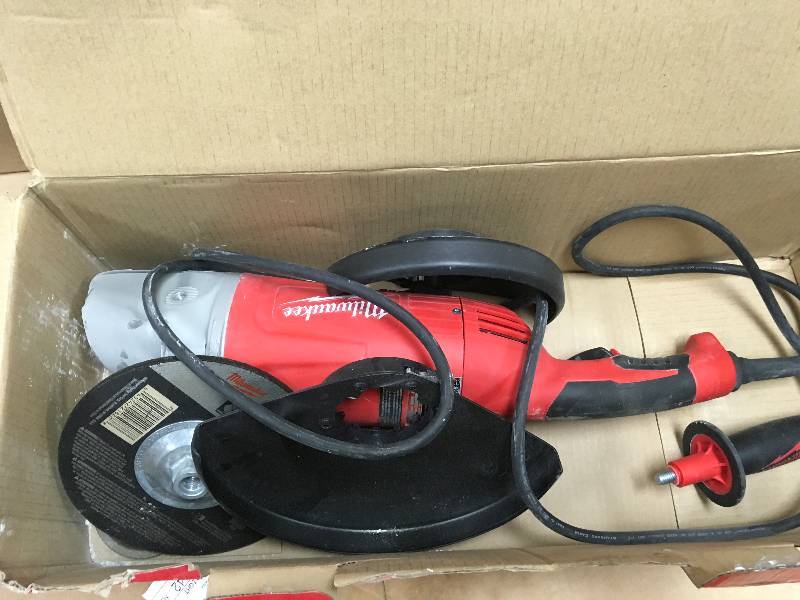 Milwaukee 15 Amp 79 in. Large Angle Grinder with Trigger Lock-On Switch