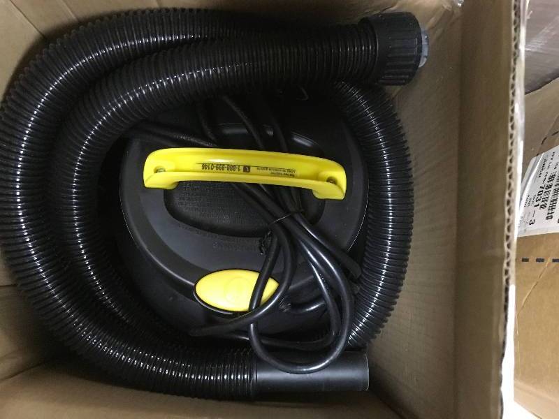Stanley 5 Gal. Stainless Steel WetDry Vacuum in working conditions