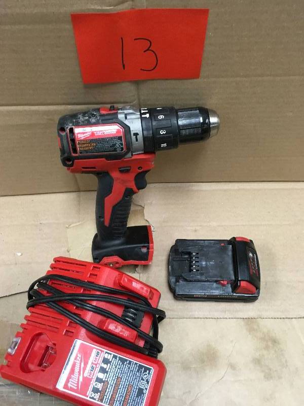 Milwaukee M18 FUEL 18-Volt Lithium-Ion Brushless Cordless 12 in. Hammer DrillDriver in working conditions
