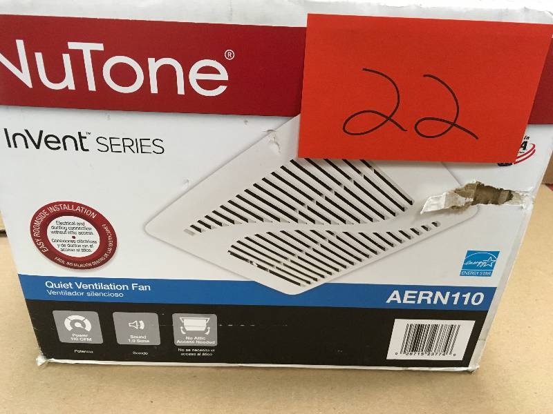 Nutone InVent Series 110 CFM Ceiling Exhaust Bath Fan, ENERGY STAR in good conditions