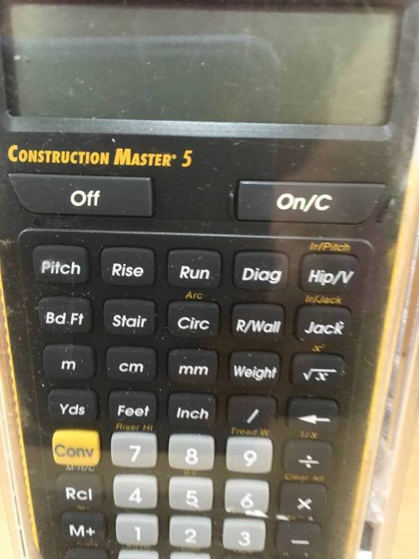 Calculated Industries Construction Master 5 Calculator