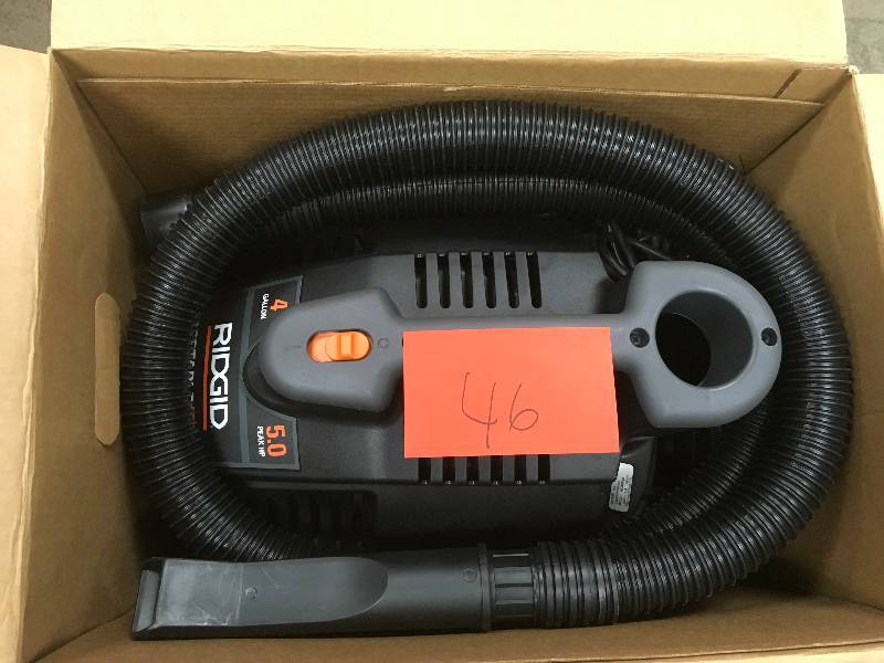 Ridgid 4 Gal. 5.0-Peak HP Portable Wet Dry Vac in working conditions