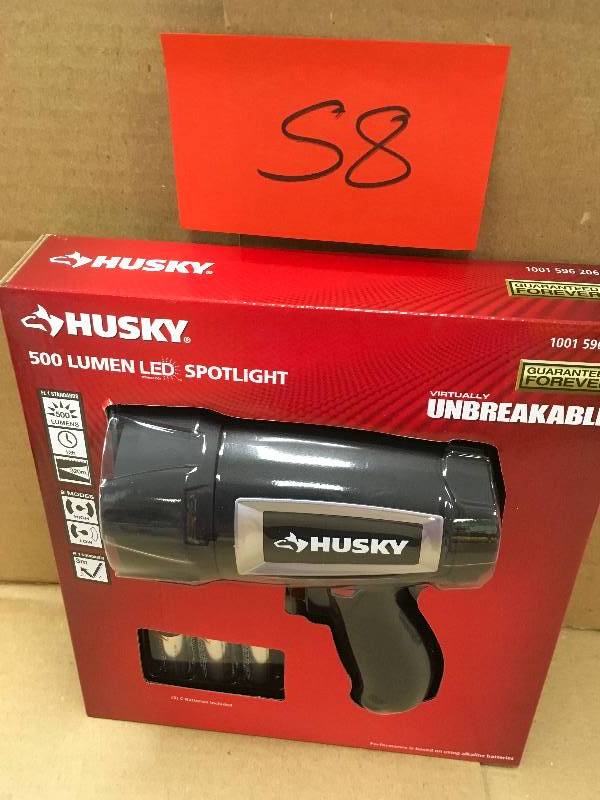 Husky 500lumen Unbreakable Spotlight not used