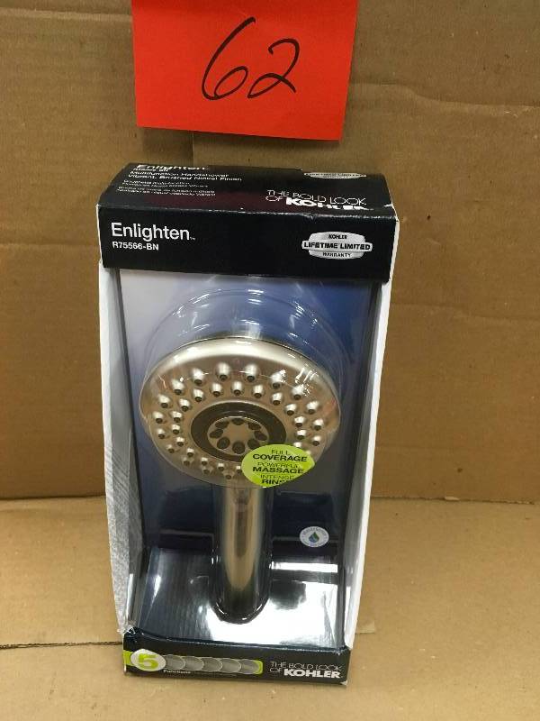 Kohler R75566-BN Enlighten Handheld Showerhead, Brushed Nickel, 2 GPM