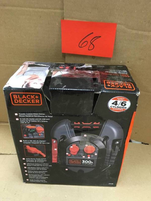 Black and decker 300 Amp Portable Jump Starter