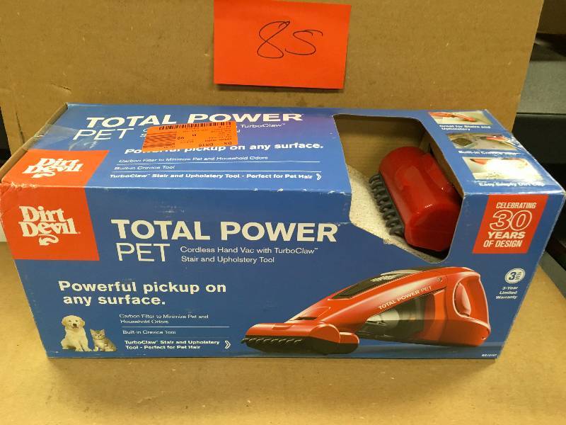 Dirt devil Total Power 15.6-Volt Cordless Pet Handheld Vacuum Cleaner with Power Brushroll in goodconditions