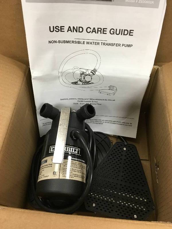 Everbilt 0.1 HP Non-Submersible Transfer Pump in good conditions