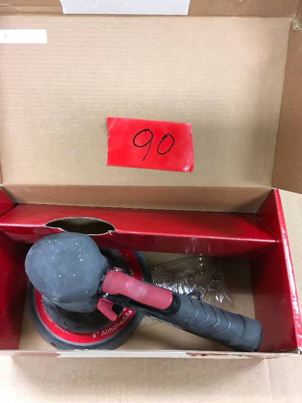 Husky 6 in. Dual Action Sander in working conditions