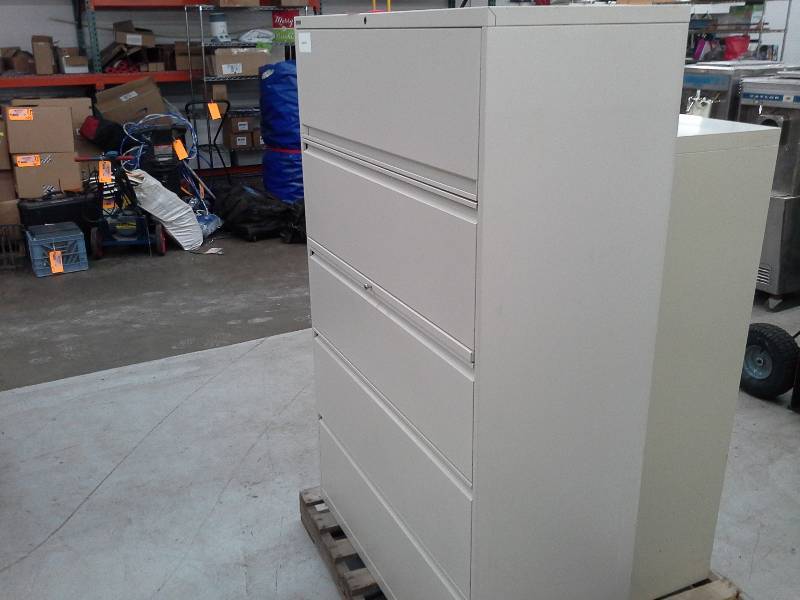 Pair of Mismatched Lateral File Cabinets