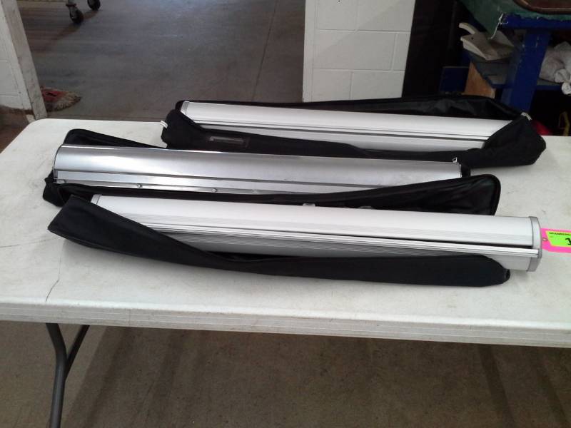 Trio of Roll-up Display Units