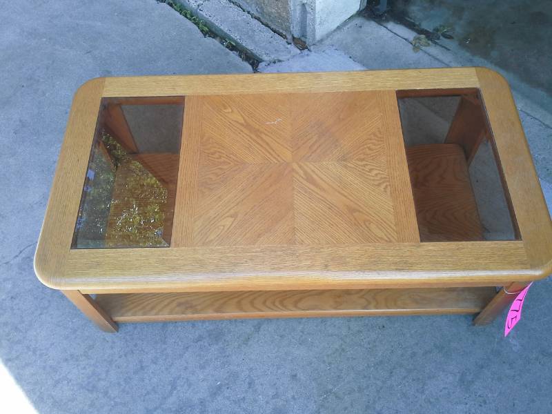 Coffee Table with Glass