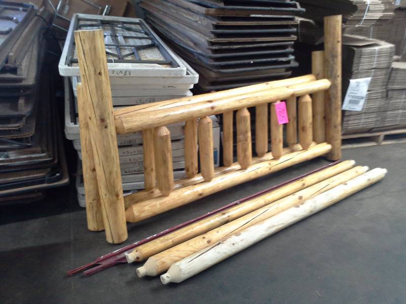 Log Bed Frame - California King