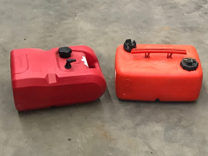 (2) 5-Gallon Boat Motor Fuel Cans...
