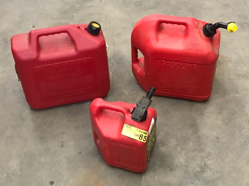 Lot Of (2) 5-Gallon & (1) 2-Gallon ...