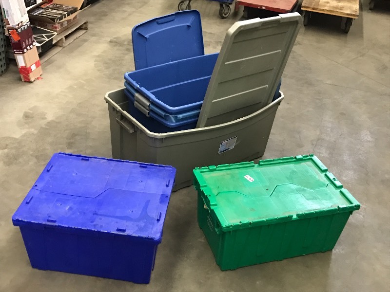 Lot Of Assorted Storage Totes ...