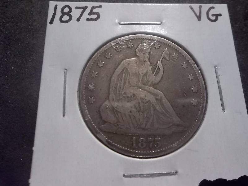 1875 Seated Liberty Half Dollar