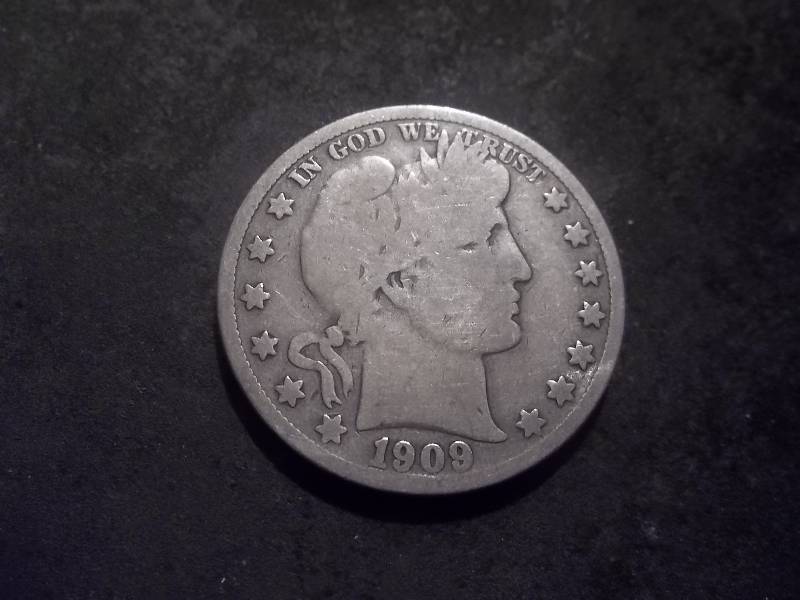 1909 S Barber Half Dollar