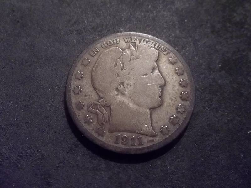1911 D  Barber Half Dollar