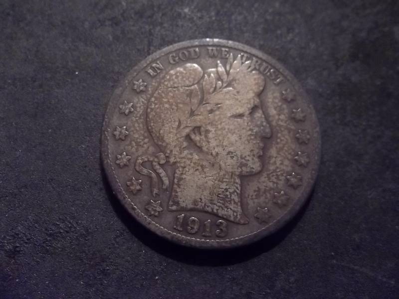 1913 S Barber Half Dollar