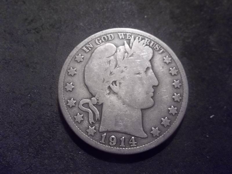 1914 S Barber Half Dollar