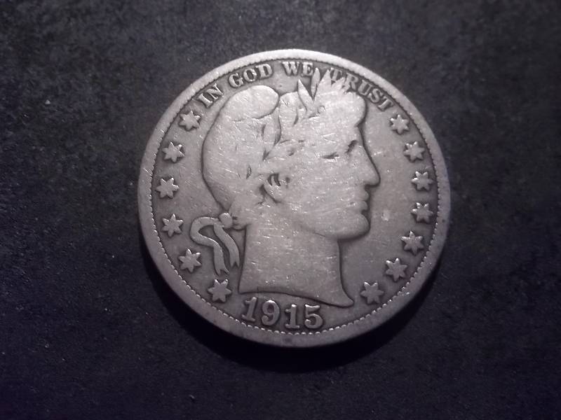 1915 S Barber Half Dollar