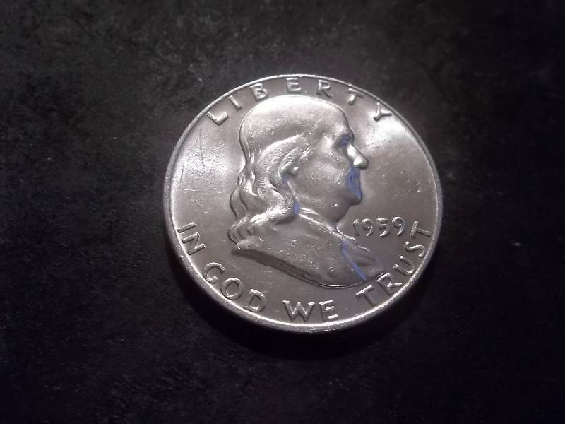 1959 D Franklin Half Dollar