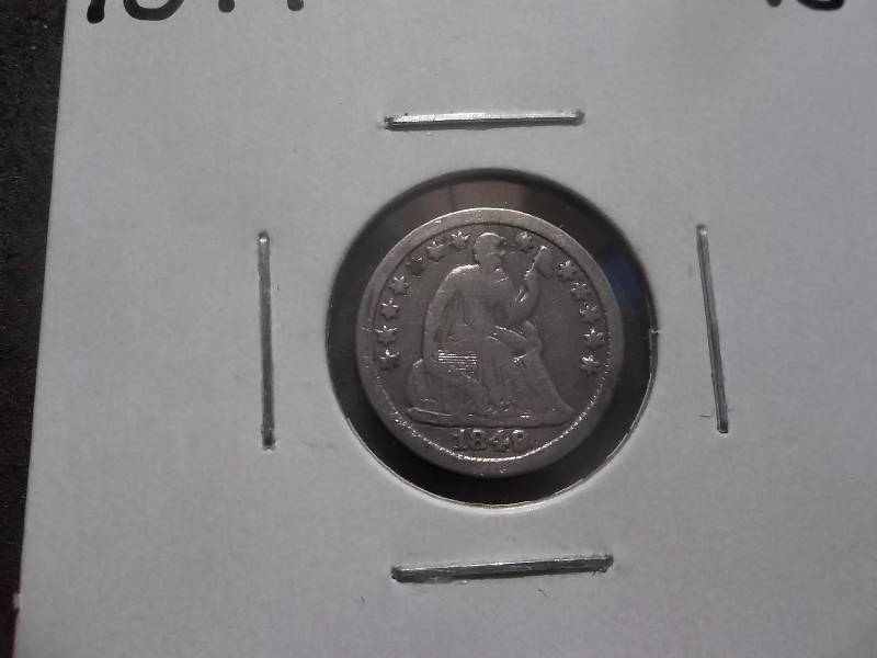 1849 Seated Half Dime