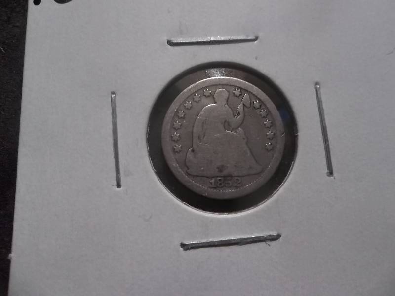1852 O Seated  Liberty Half Dime