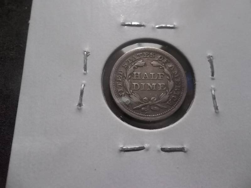 1853 Seated  Liberty Half Dime With Arrows