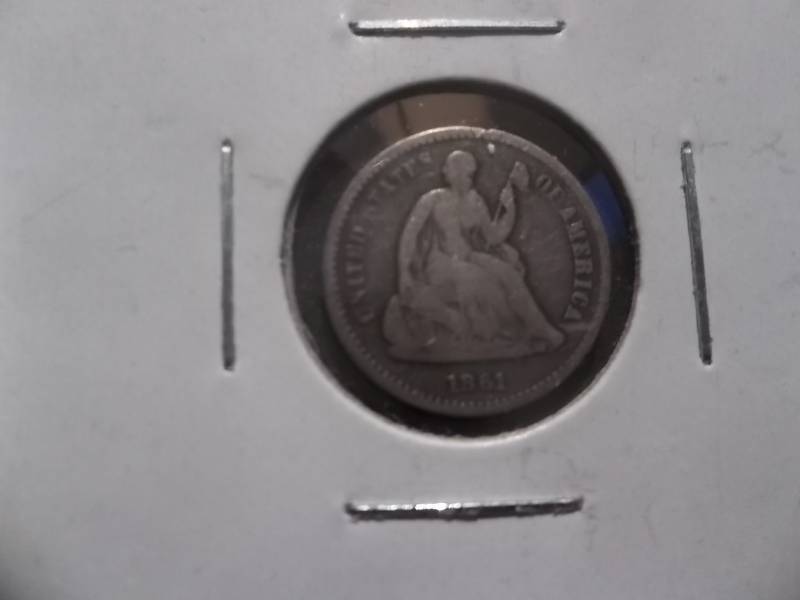 1861 Seated Half Dime