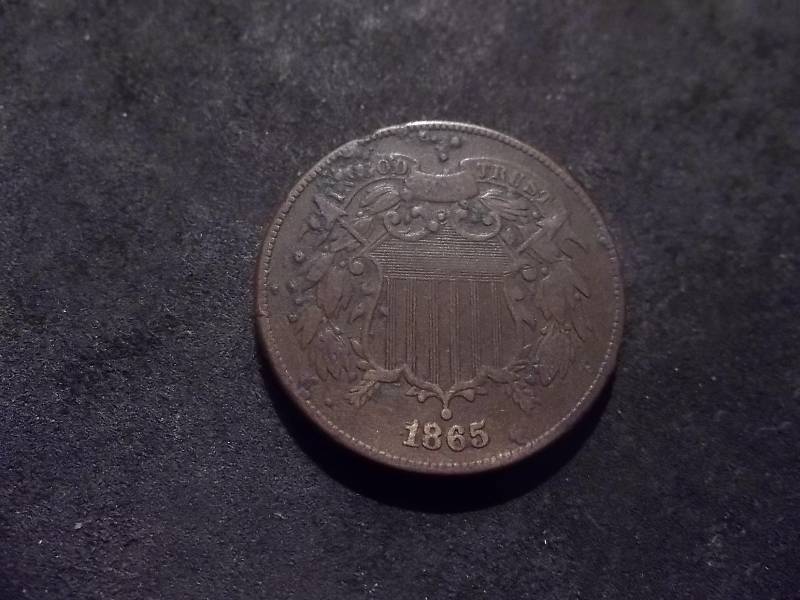 1865 2-Cent Piece