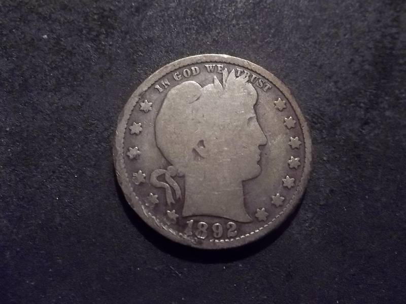 1892 Barber Quarter