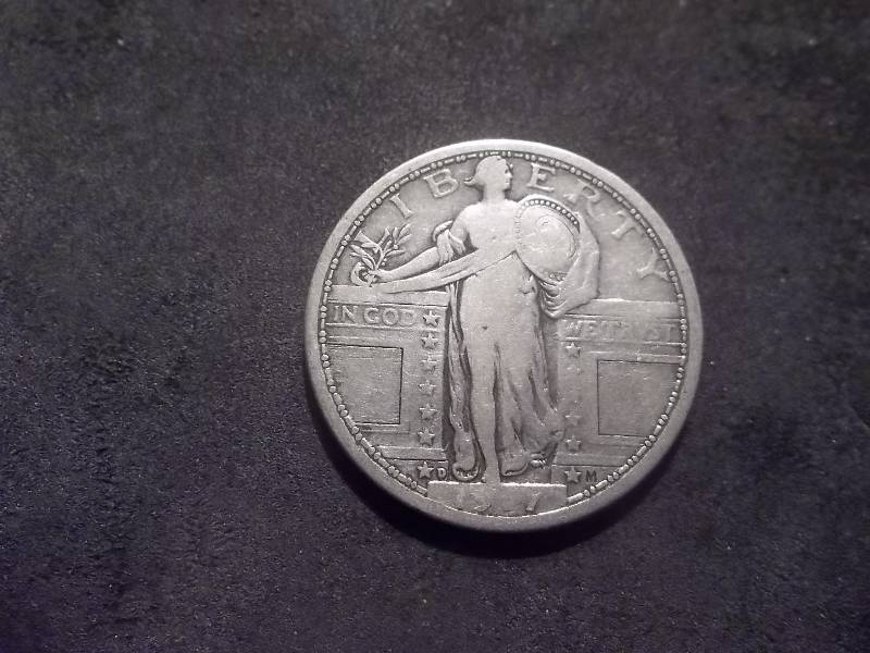 1917 D Type 1 Standing Liberty Quarter
